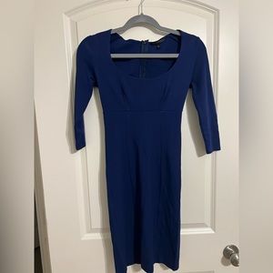 Navy Blue body on zipper dress